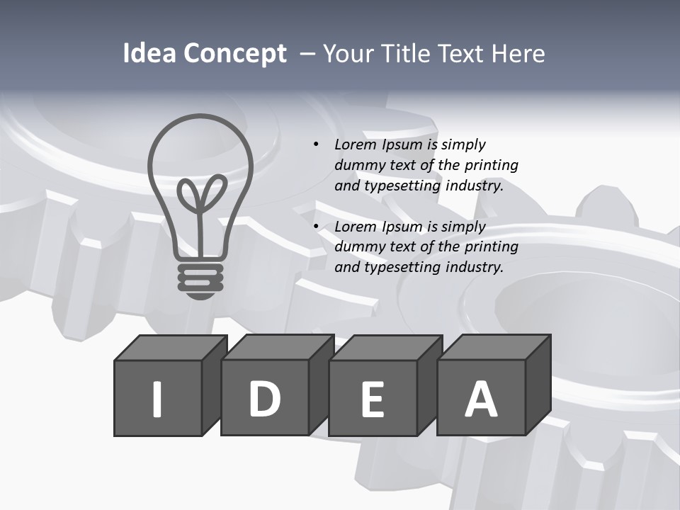 Engineering Set White PowerPoint Template