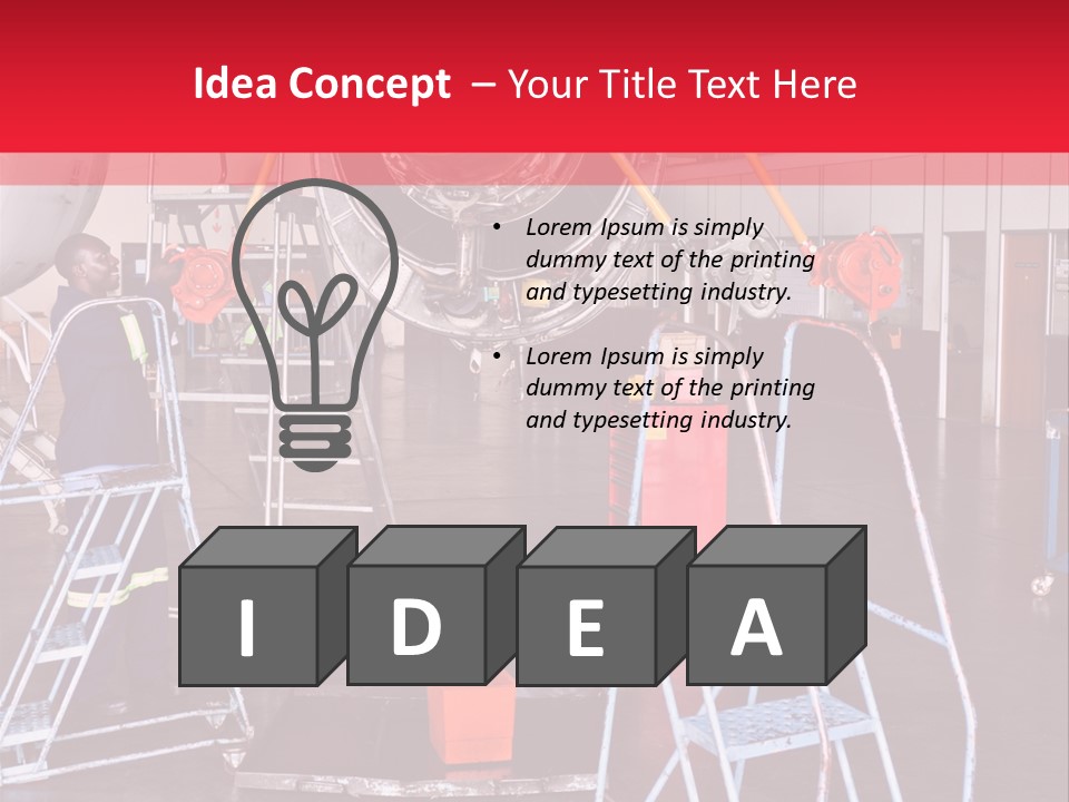 Broken Worker Maintenance PowerPoint Template