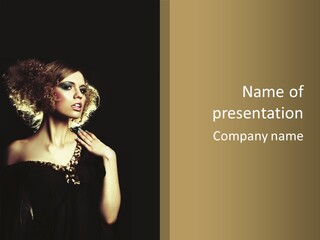 Hairstyle Beauty Black PowerPoint Template