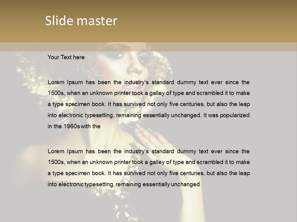 Hairstyle Beauty Black PowerPoint Template