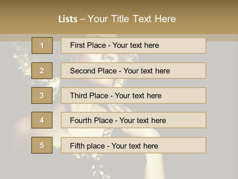 Hairstyle Beauty Black PowerPoint Template