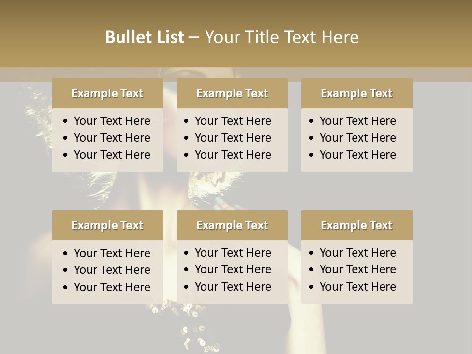 Hairstyle Beauty Black PowerPoint Template