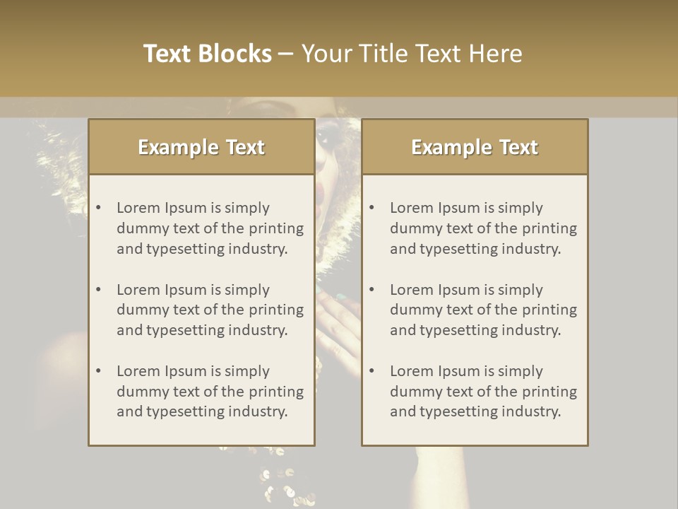Hairstyle Beauty Black PowerPoint Template