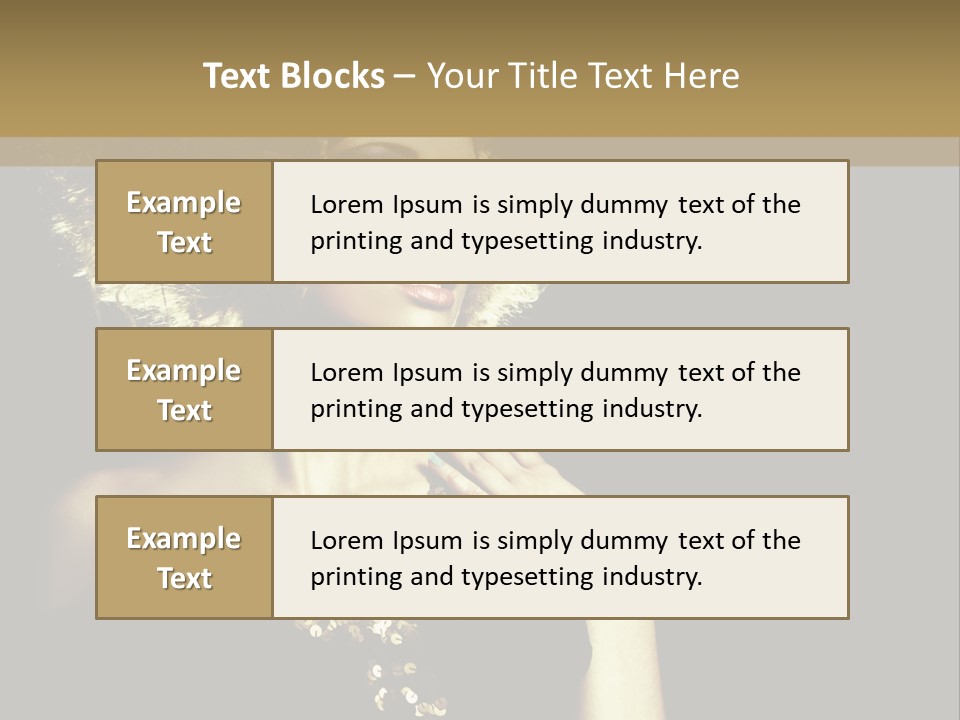 Hairstyle Beauty Black PowerPoint Template