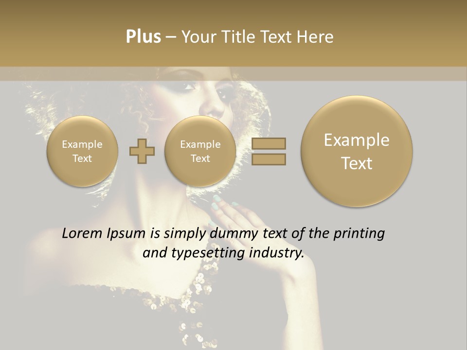 Hairstyle Beauty Black PowerPoint Template