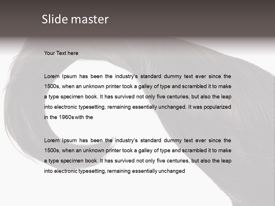 Feminine Color Uncombed PowerPoint Template