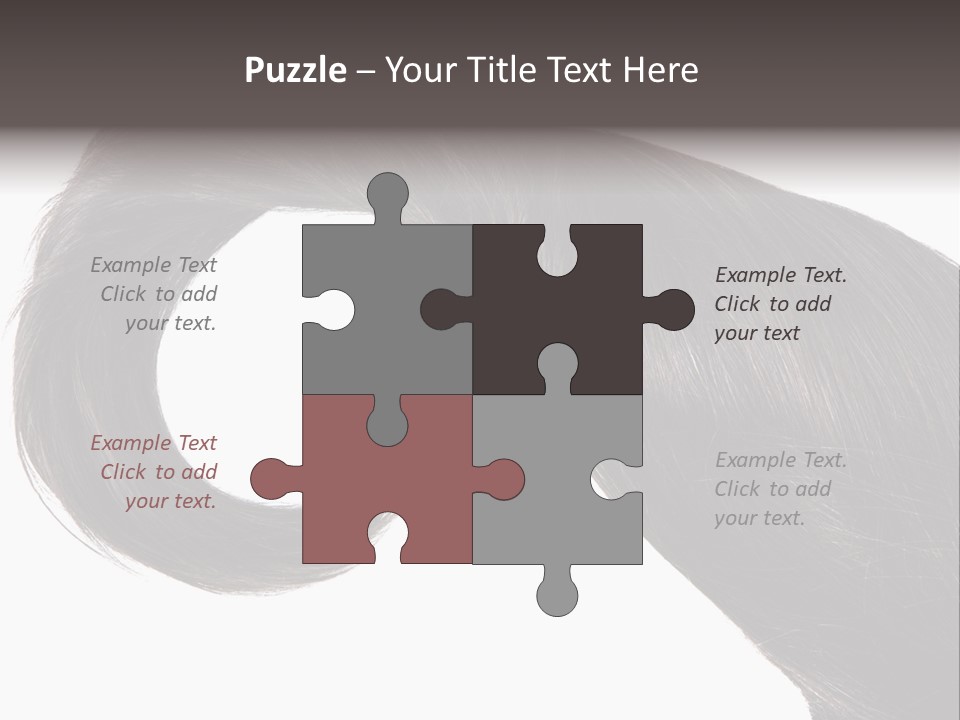 Feminine Color Uncombed PowerPoint Template