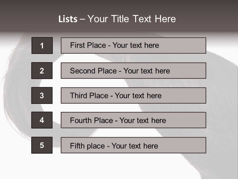 Feminine Color Uncombed PowerPoint Template