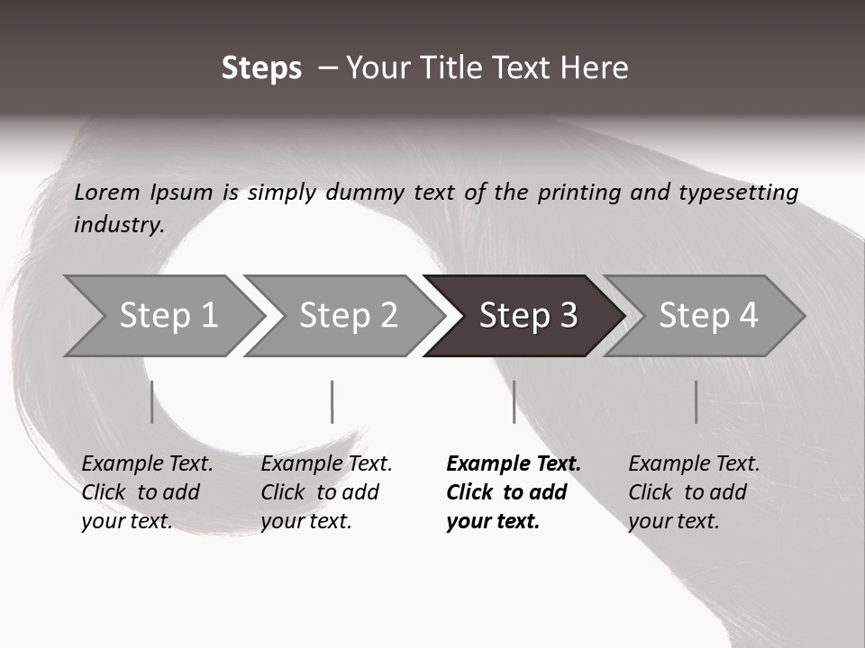 Feminine Color Uncombed PowerPoint Template