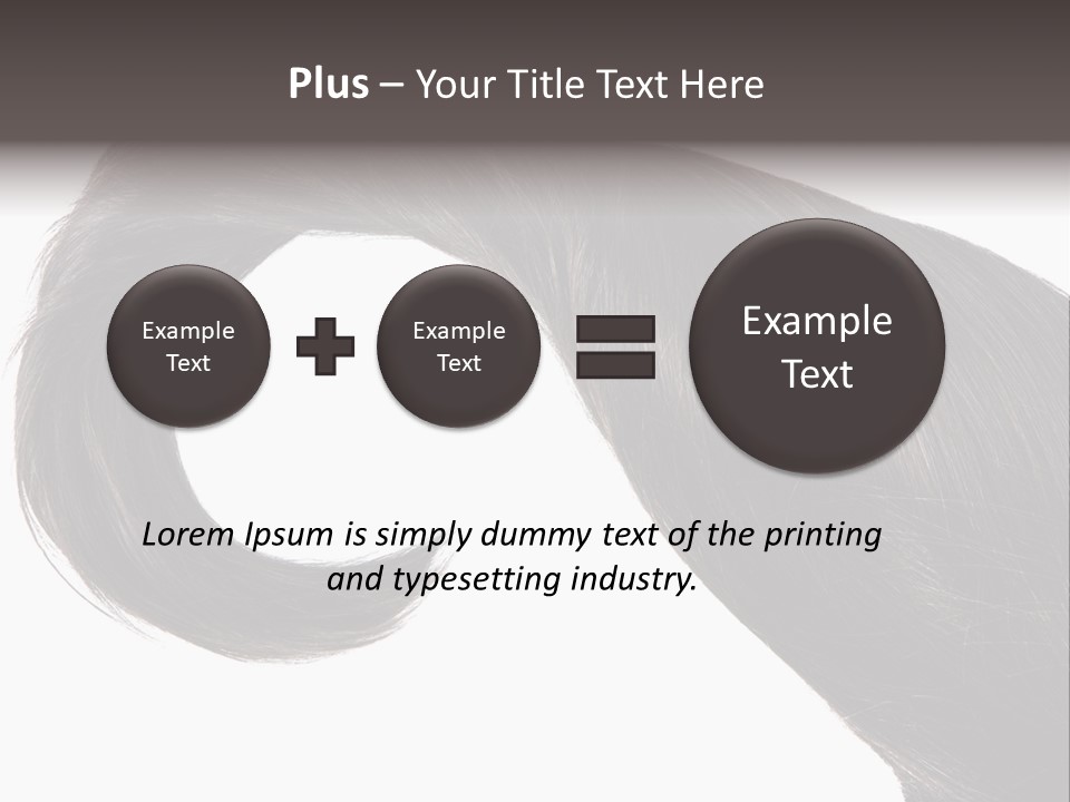 Feminine Color Uncombed PowerPoint Template