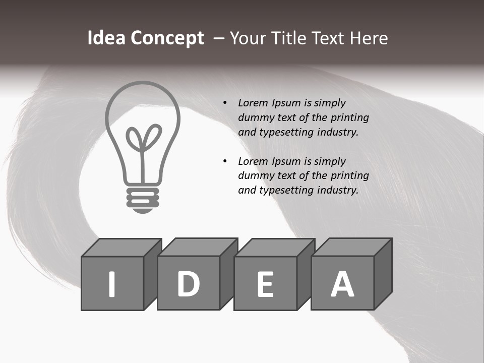 Feminine Color Uncombed PowerPoint Template