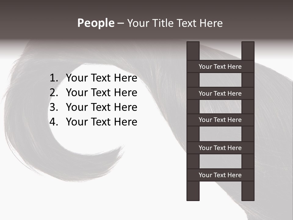 Feminine Color Uncombed PowerPoint Template