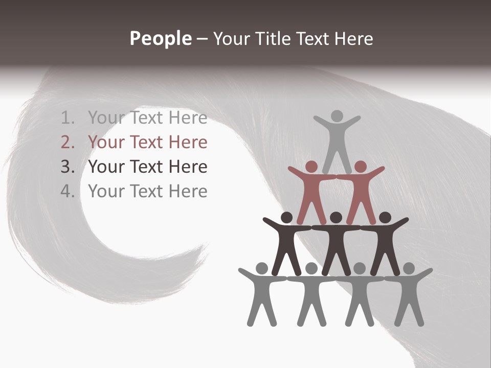 Feminine Color Uncombed PowerPoint Template