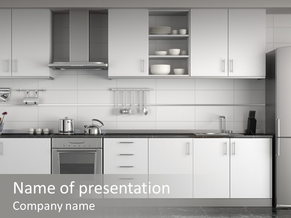 Architecture Steel Domestic PowerPoint Template