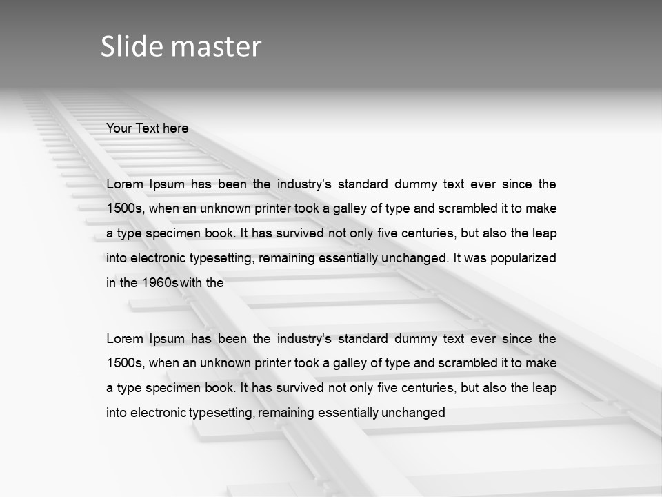 Transport Perspective Commute PowerPoint Template