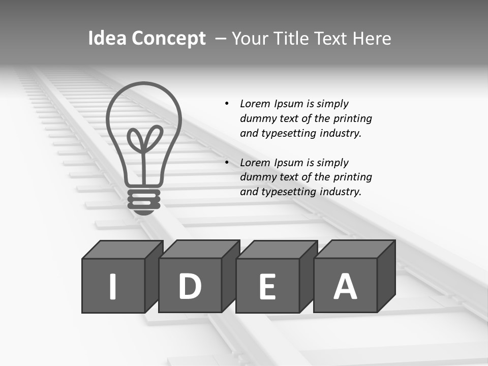 Transport Perspective Commute PowerPoint Template