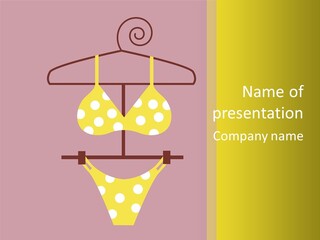 Wardrobe Trendy Pool PowerPoint Template