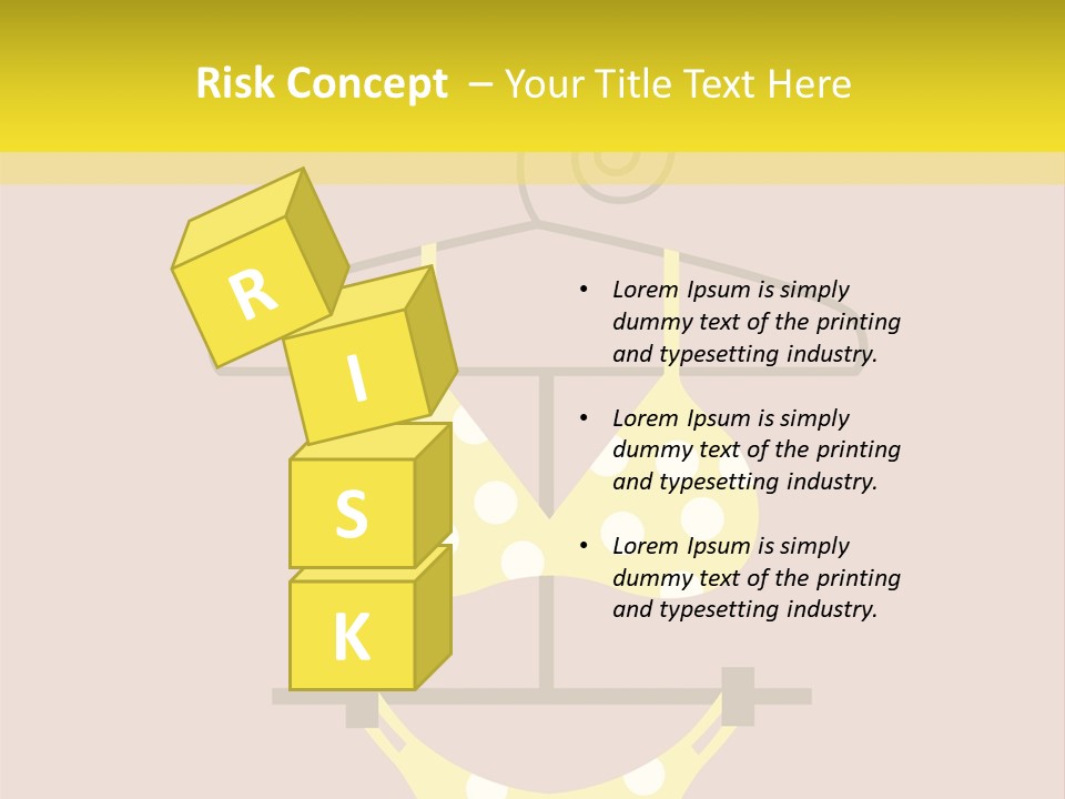 Wardrobe Trendy Pool PowerPoint Template