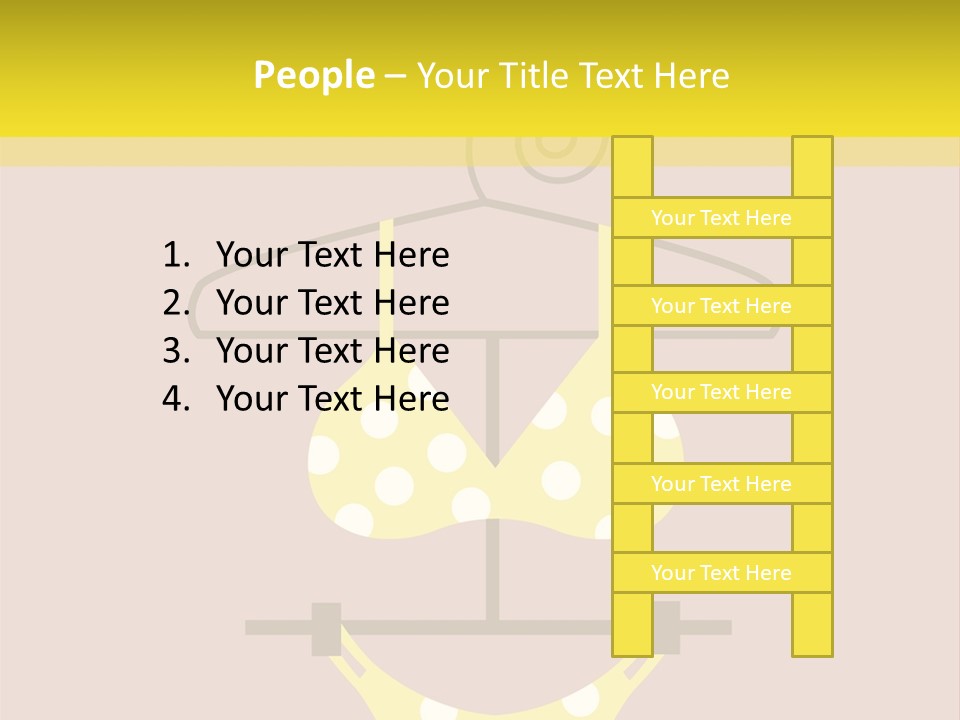 Wardrobe Trendy Pool PowerPoint Template