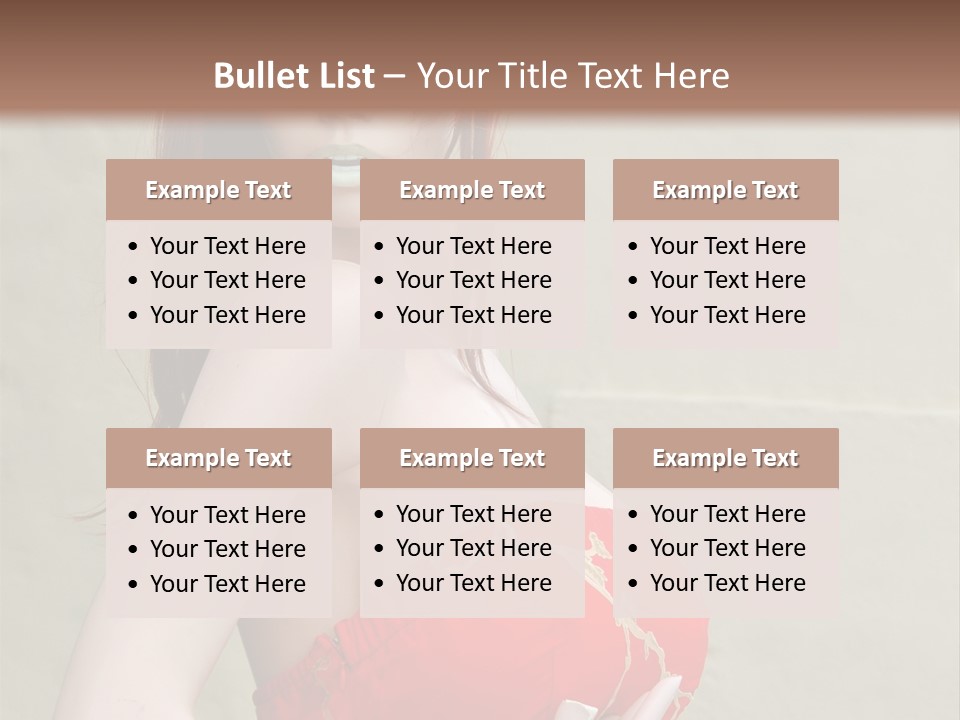 A Female Mannequin Wearing A Red Dress With A Black Headband PowerPoint Template