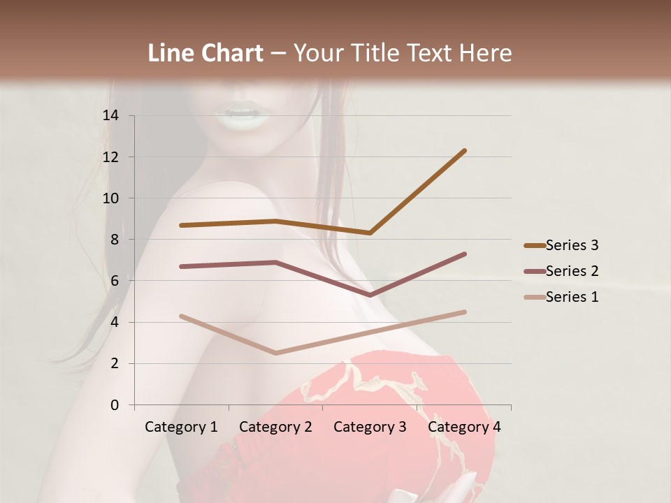 A Female Mannequin Wearing A Red Dress With A Black Headband PowerPoint Template