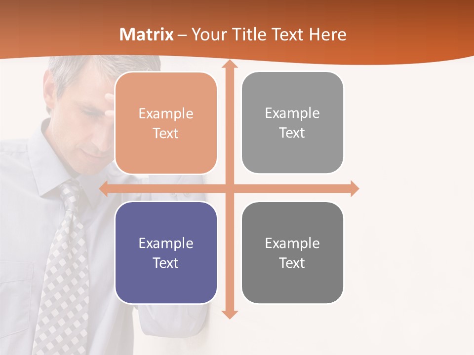 A Man Leaning Against A Wall With His Hand On His Head PowerPoint Template