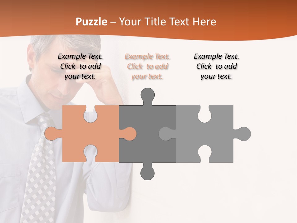 A Man Leaning Against A Wall With His Hand On His Head PowerPoint Template