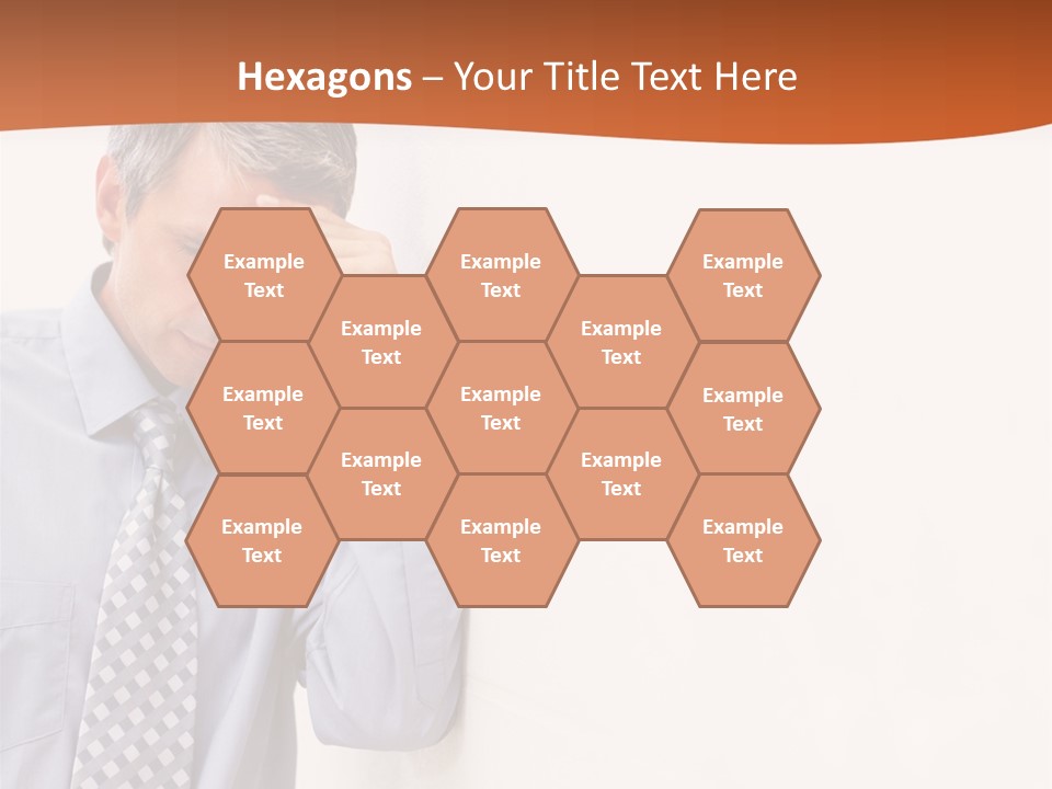 A Man Leaning Against A Wall With His Hand On His Head PowerPoint Template