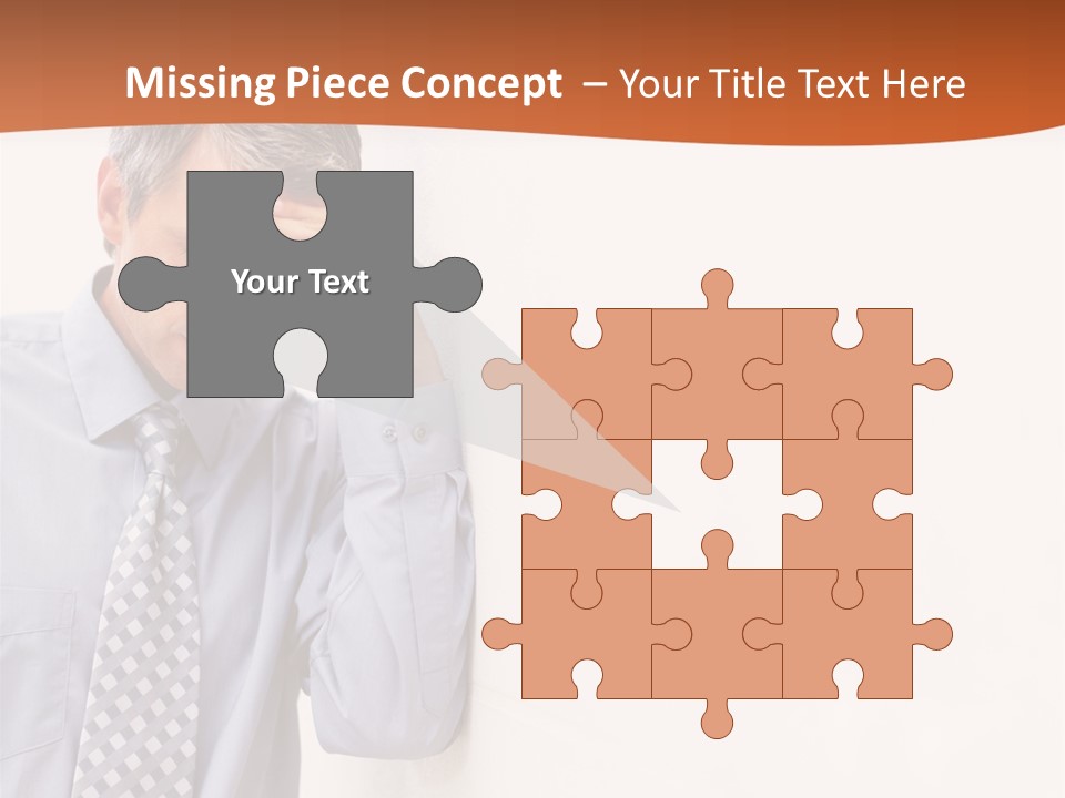 A Man Leaning Against A Wall With His Hand On His Head PowerPoint Template