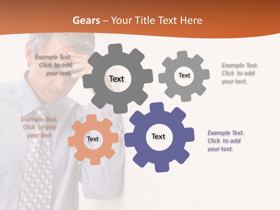 A Man Leaning Against A Wall With His Hand On His Head PowerPoint Template