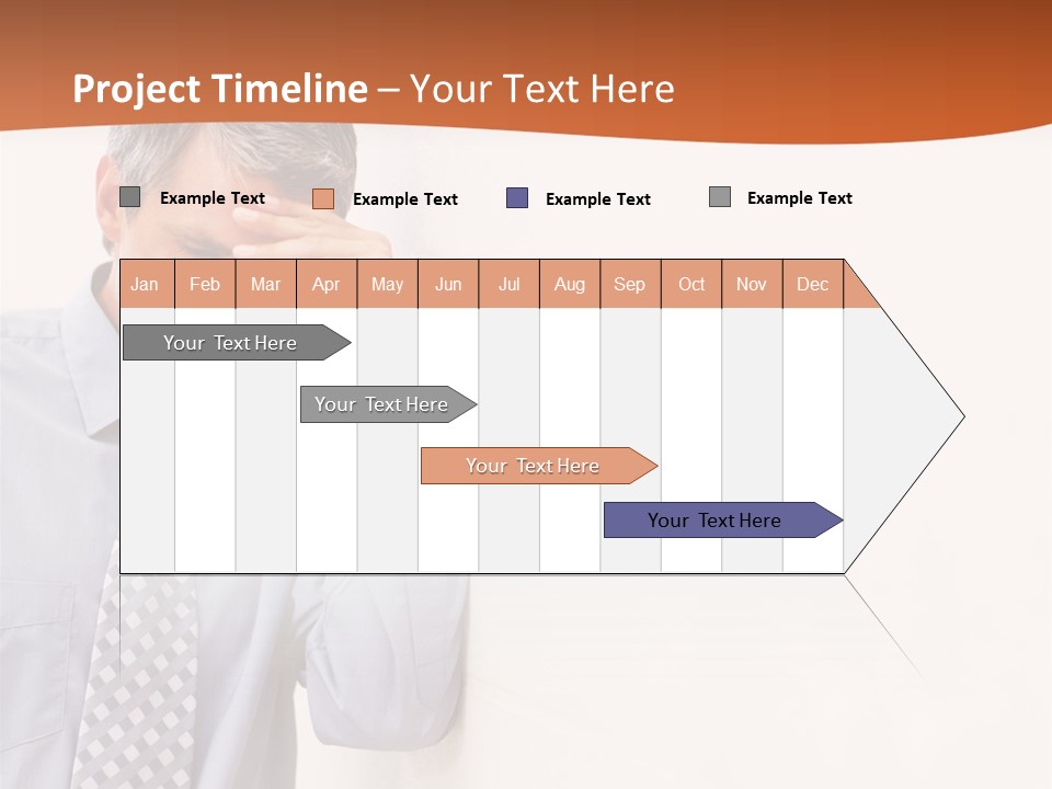 A Man Leaning Against A Wall With His Hand On His Head PowerPoint Template