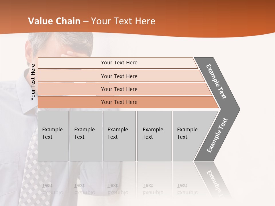 A Man Leaning Against A Wall With His Hand On His Head PowerPoint Template