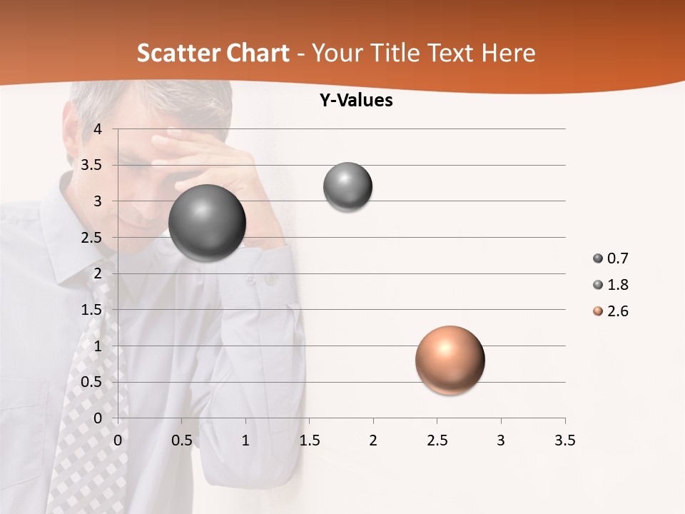A Man Leaning Against A Wall With His Hand On His Head PowerPoint Template