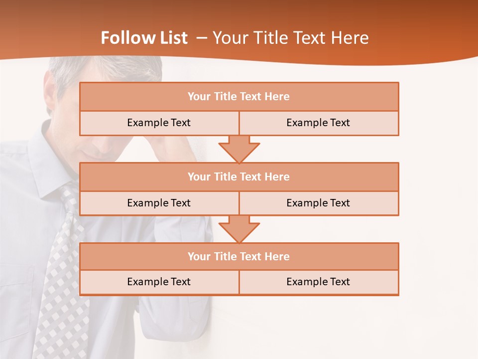 A Man Leaning Against A Wall With His Hand On His Head PowerPoint Template