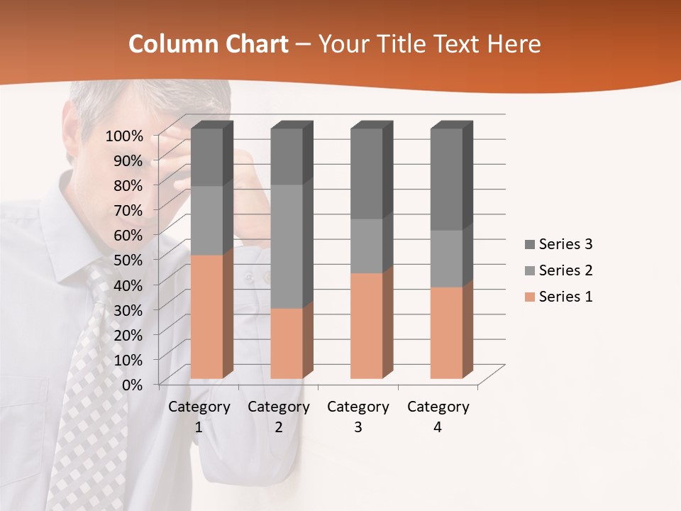 A Man Leaning Against A Wall With His Hand On His Head PowerPoint Template