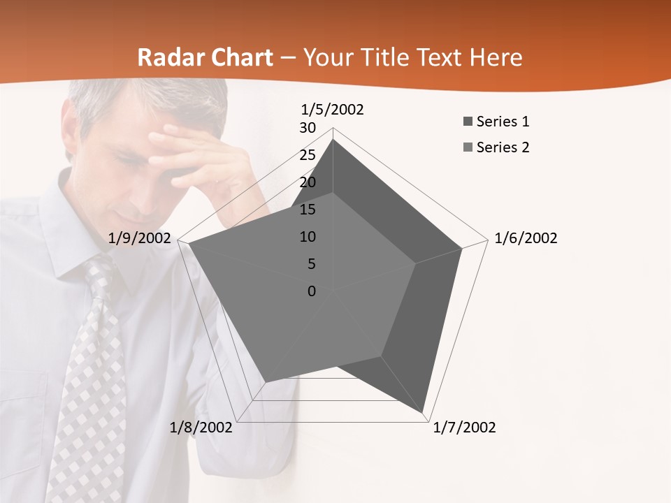 A Man Leaning Against A Wall With His Hand On His Head PowerPoint Template