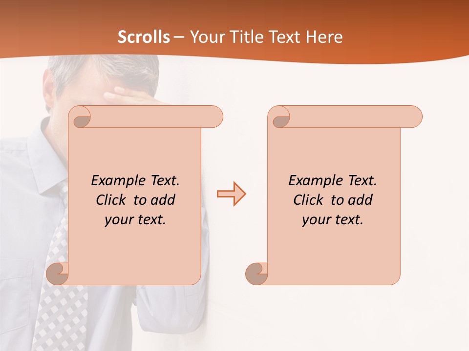 A Man Leaning Against A Wall With His Hand On His Head PowerPoint Template