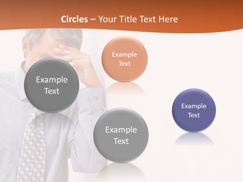 A Man Leaning Against A Wall With His Hand On His Head PowerPoint Template