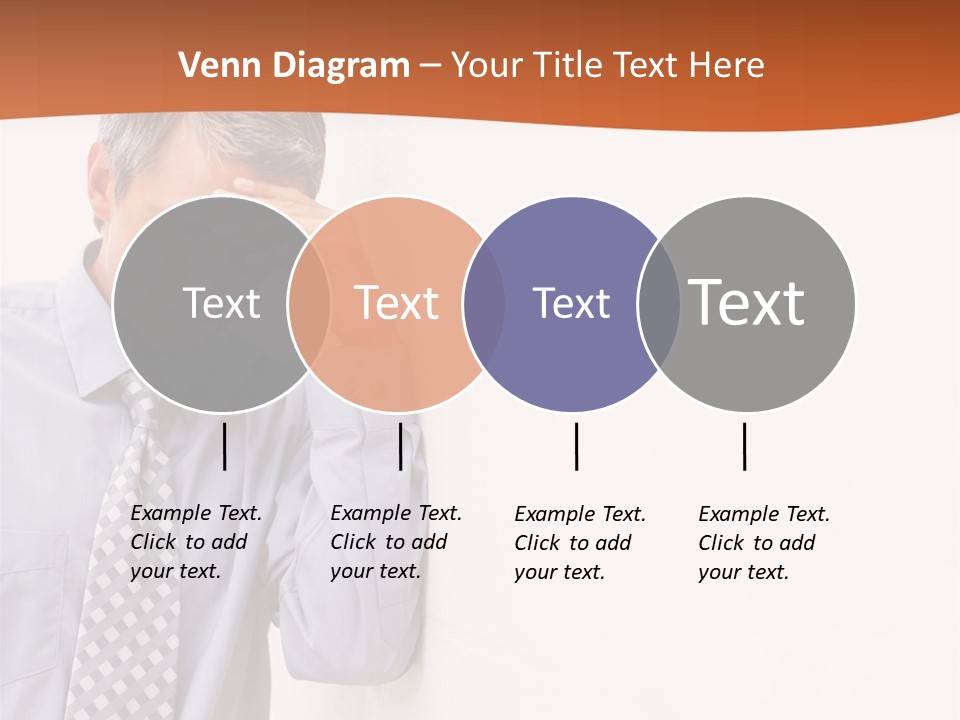 A Man Leaning Against A Wall With His Hand On His Head PowerPoint Template