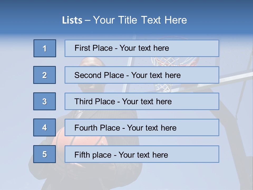Hoops Trainer Background PowerPoint Template