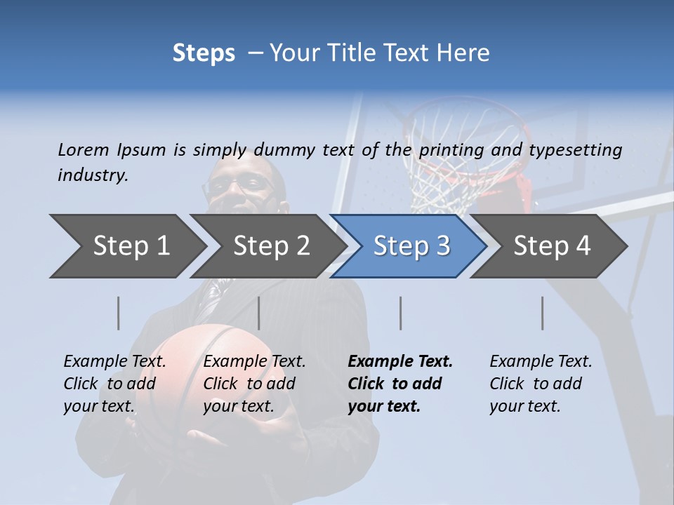 Hoops Trainer Background PowerPoint Template