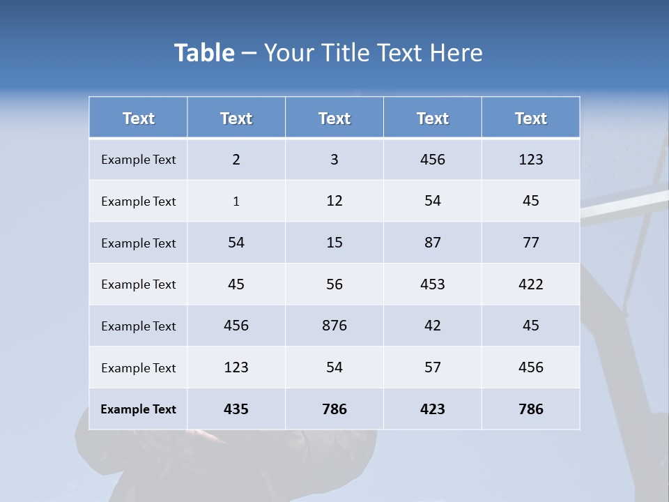 Hoops Trainer Background PowerPoint Template