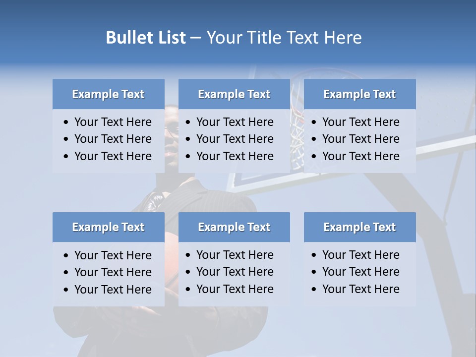 Hoops Trainer Background PowerPoint Template