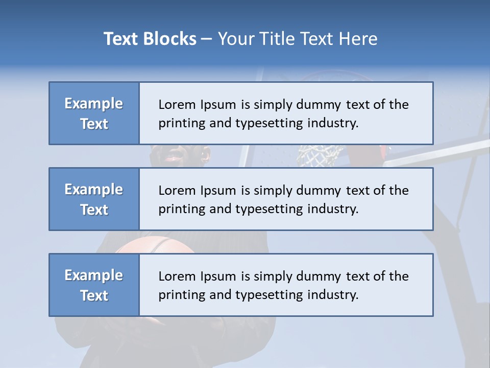 Hoops Trainer Background PowerPoint Template