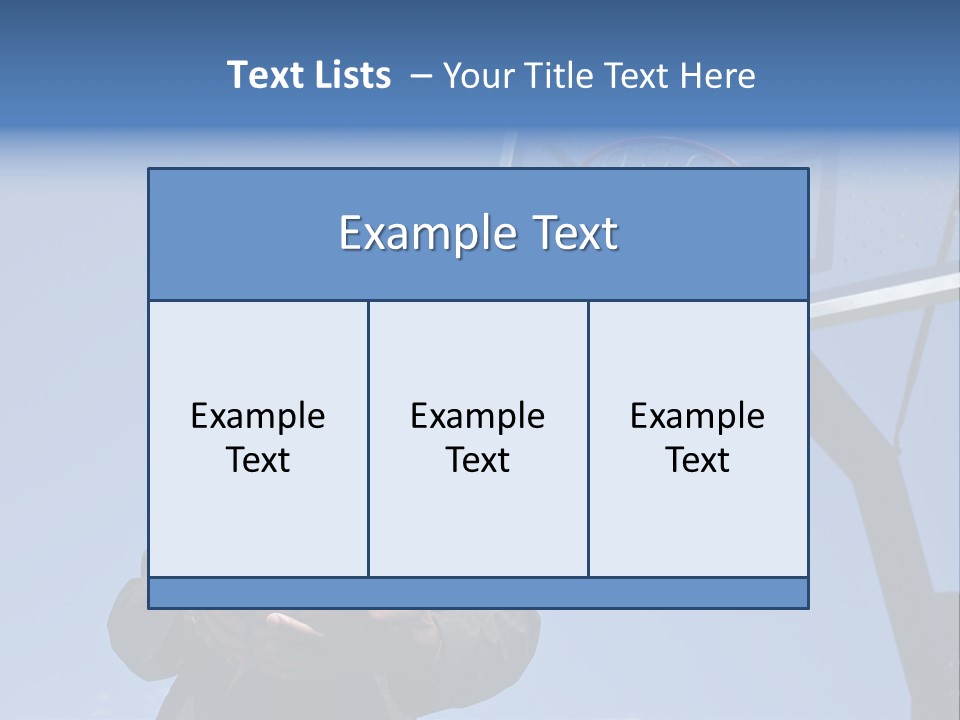 Hoops Trainer Background PowerPoint Template