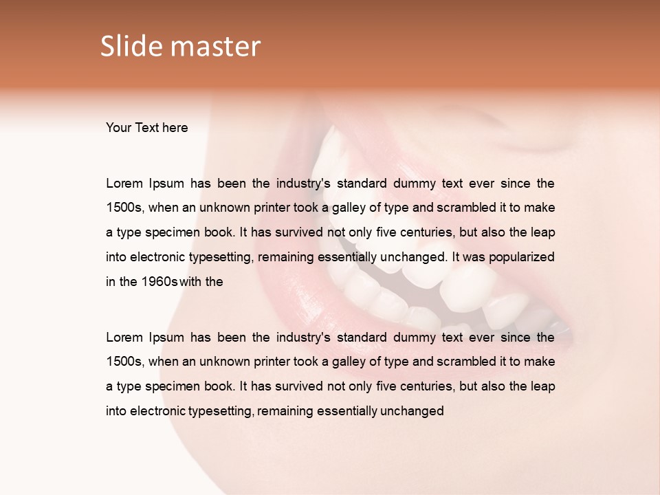 Lady Pleasure Skin PowerPoint Template