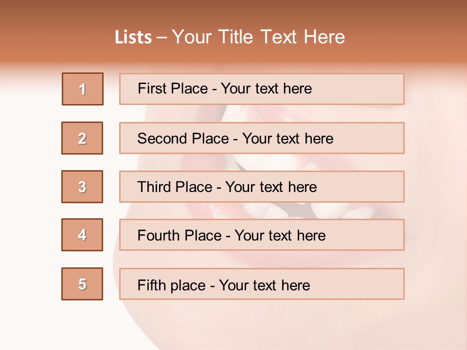 Lady Pleasure Skin PowerPoint Template