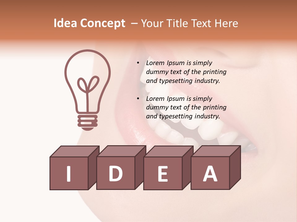 Lady Pleasure Skin PowerPoint Template