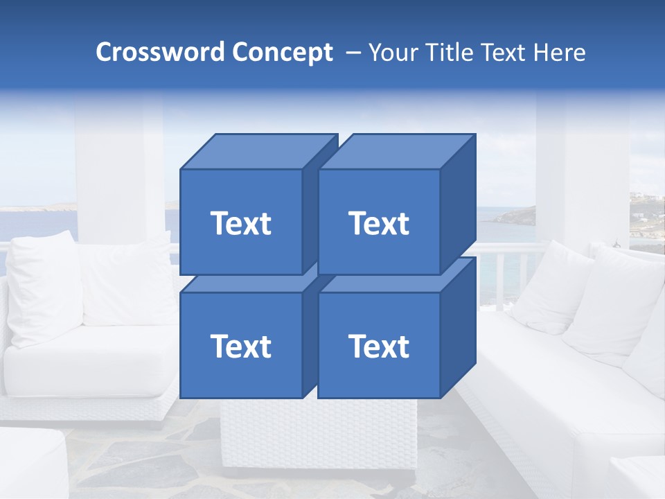 Apartment Interior Mykonos PowerPoint Template