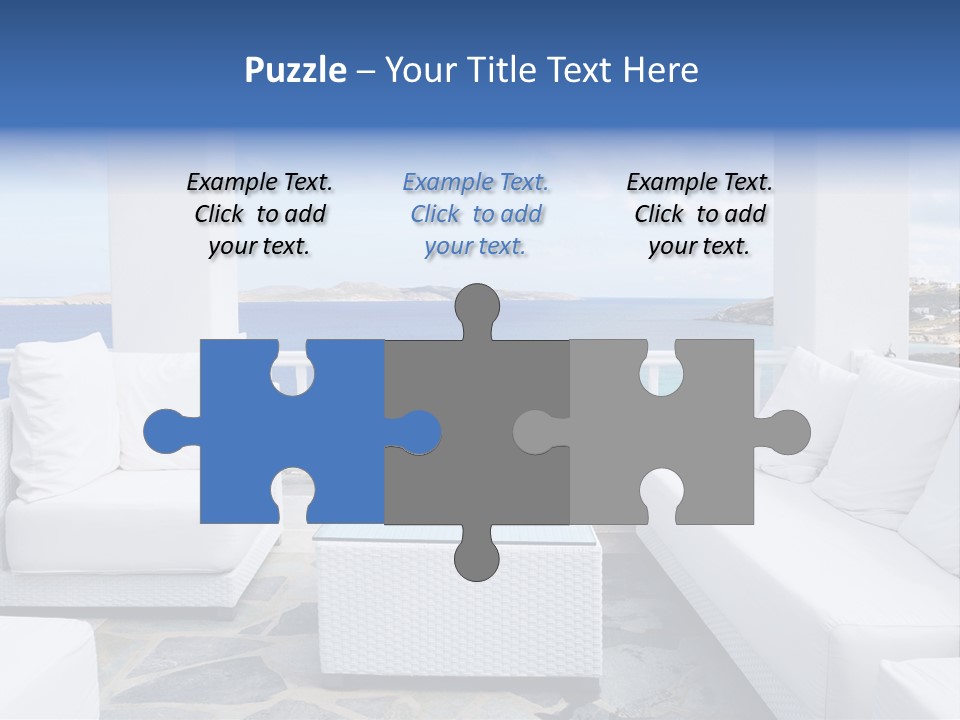 Apartment Interior Mykonos PowerPoint Template